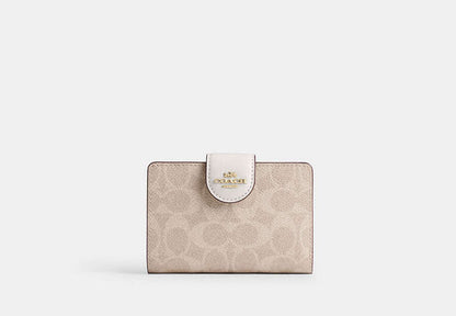 Medium Corner Zip Wallet In Signature Canvas