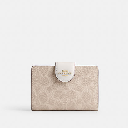 Medium Corner Zip Wallet In Signature Canvas