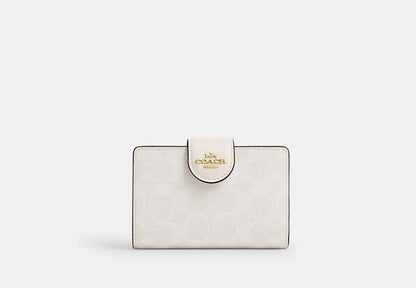 Medium Corner Zip Wallet In Signature Canvas