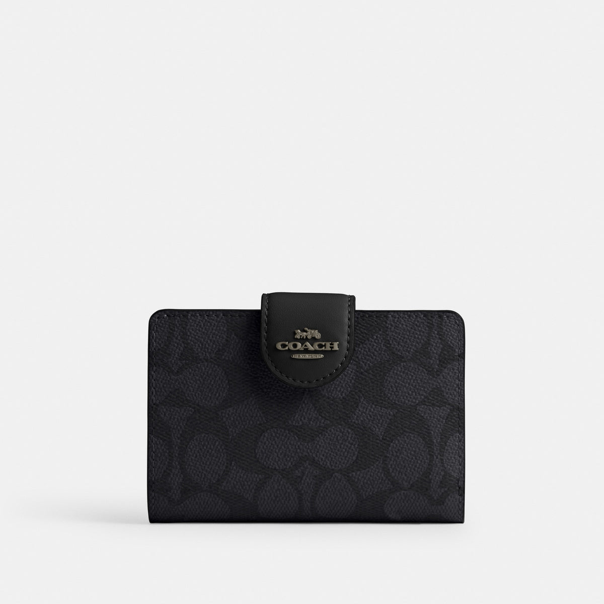 Medium Corner Zip Wallet In Signature Canvas