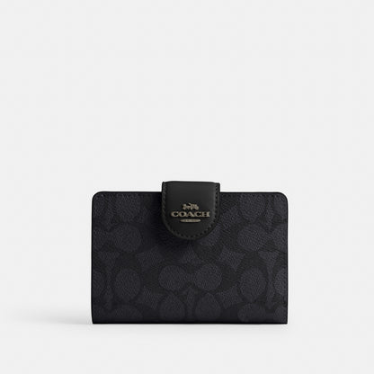 Medium Corner Zip Wallet In Signature Canvas