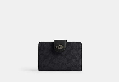 Medium Corner Zip Wallet In Signature Canvas