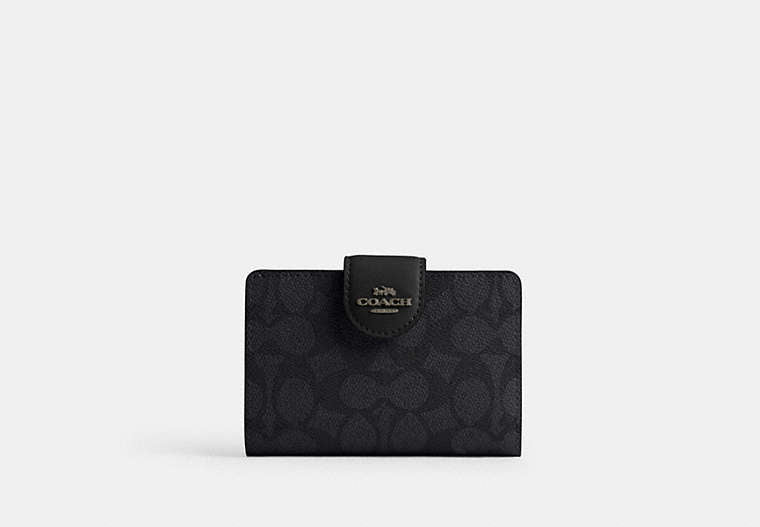 Medium Corner Zip Wallet In Signature Canvas