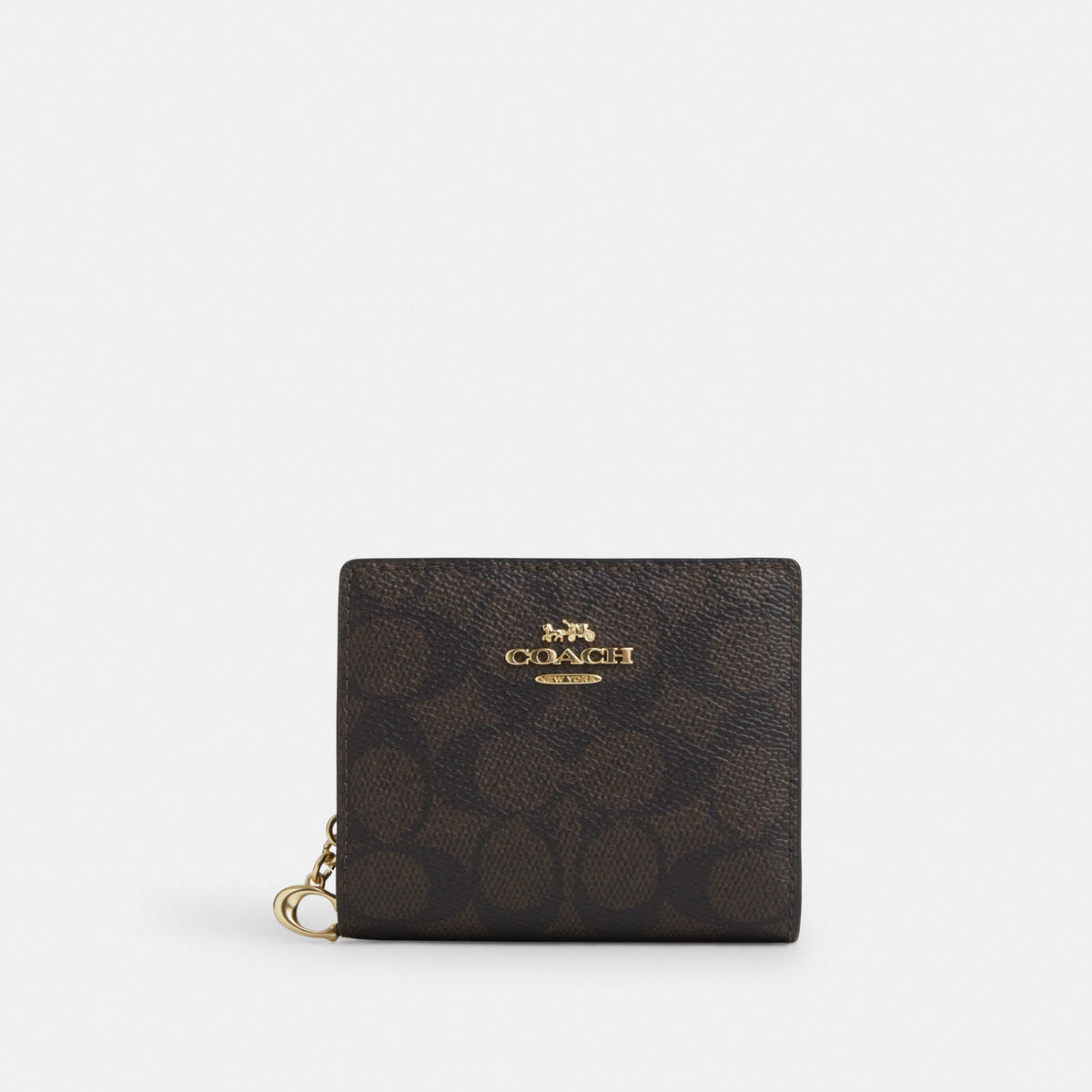 Snap Wallet In Signature Denim