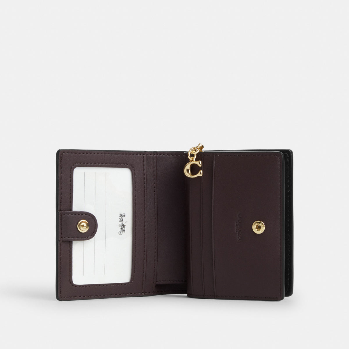 Snap Wallet In Signature Denim