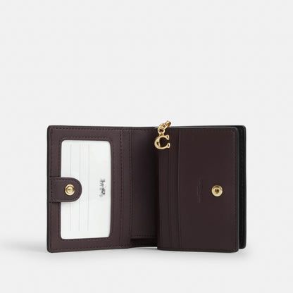 Snap Wallet In Signature Denim