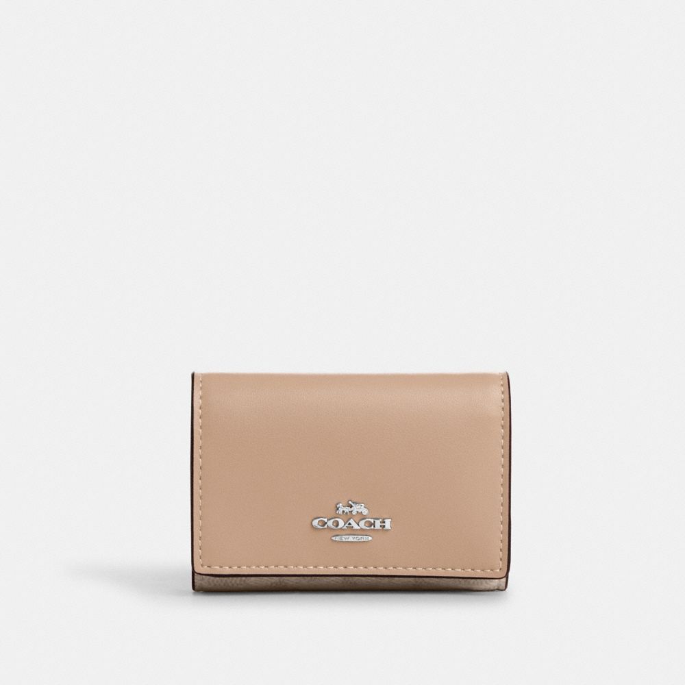 Micro Wallet In Signature Canvas