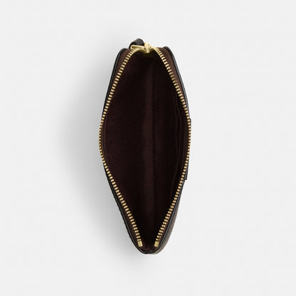 Corner Zip Wristlet In Signature Canvas With Stripe