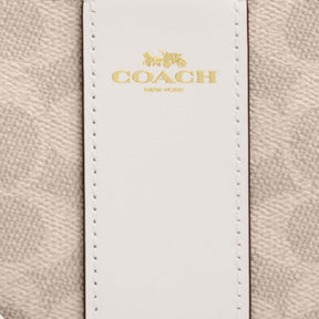 Corner Zip Wristlet In Signature Canvas With Stripe