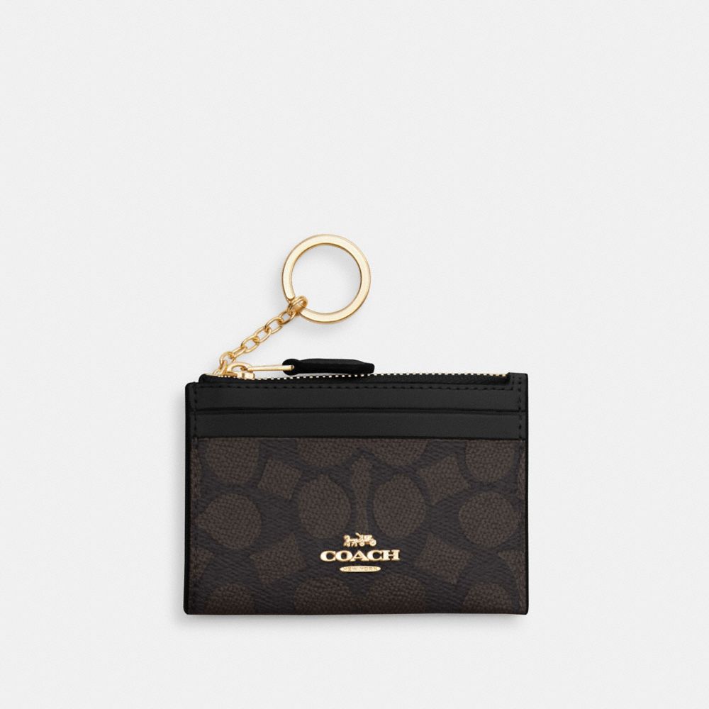 Mini Skinny Id Case In Signature Canvas