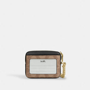 Zip Card Case In Signature Canvas