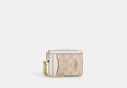 Zip Card Case In Signature Canvas