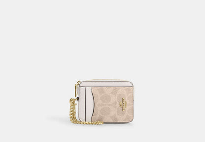 Zip Card Case In Signature Canvas