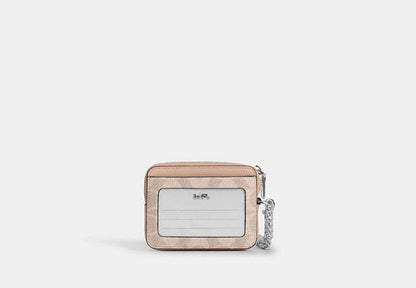Zip Card Case In Signature Canvas