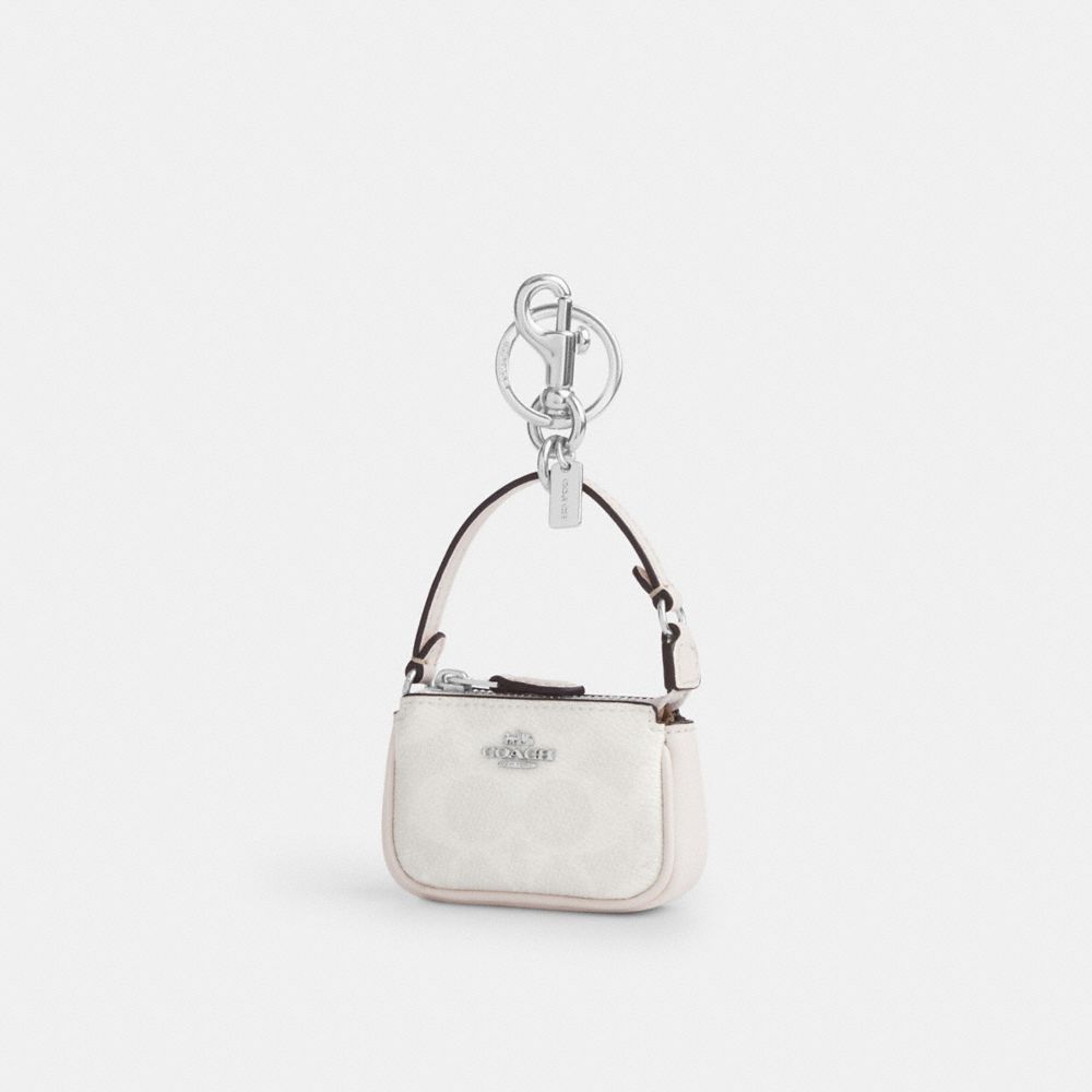 Mini Nolita Bag Charm In Signature Canvas