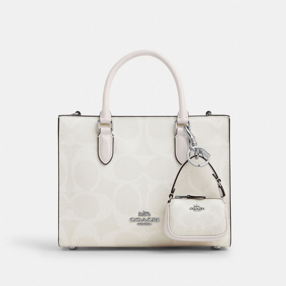 Mini Nolita Bag Charm In Signature Canvas