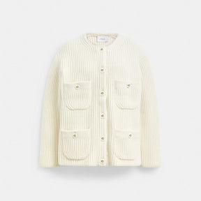 Oversized Pocket Cardigan
