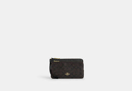 Double Zip Wallet In Signature Canvas