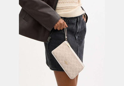 Double Zip Wallet In Signature Canvas