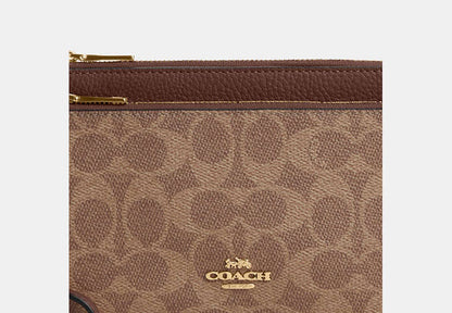 Double Zip Wallet In Signature Canvas