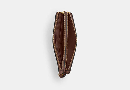 Double Zip Wallet In Signature Canvas