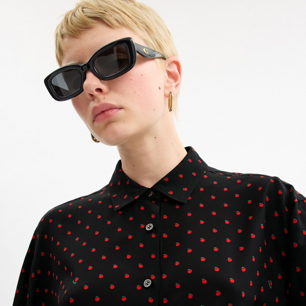 Apple Dot Button Down Shirt