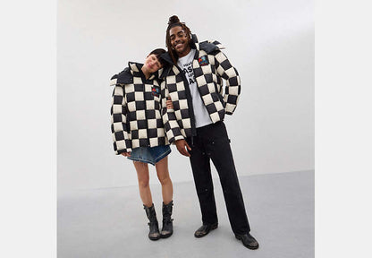 Coachtopia Loop Puffer Jacket With Checkerboard Quilting