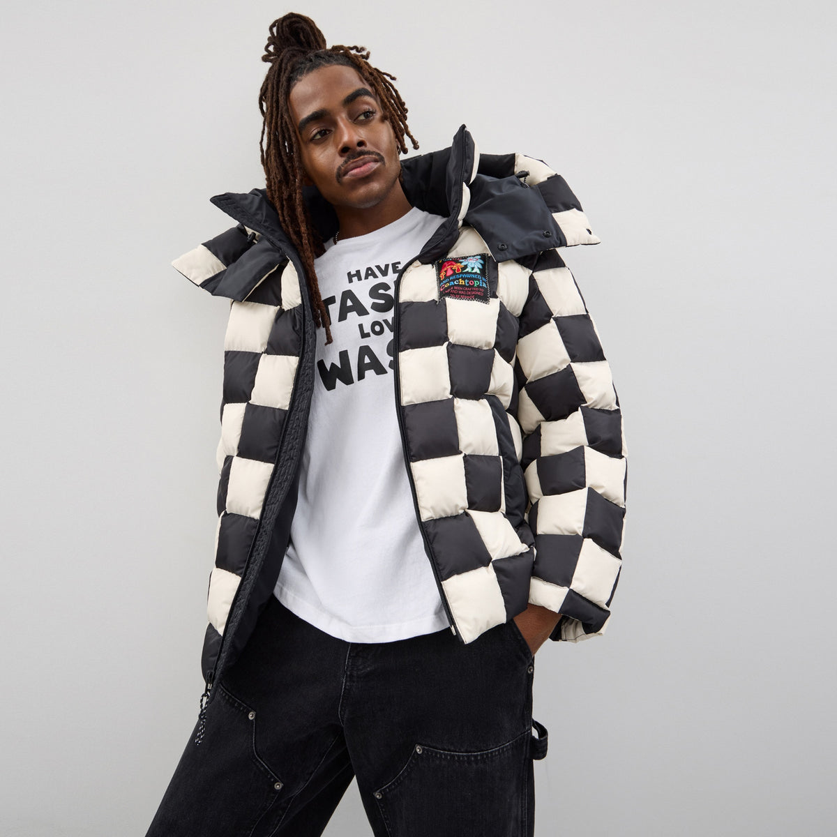 Coachtopia Loop Puffer Jacket With Checkerboard Quilting