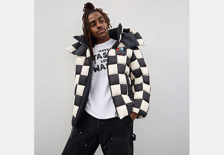 Coachtopia Loop Puffer Jacket With Checkerboard Quilting