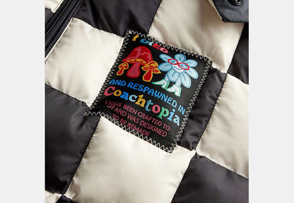 Coachtopia Loop Puffer Jacket With Checkerboard Quilting