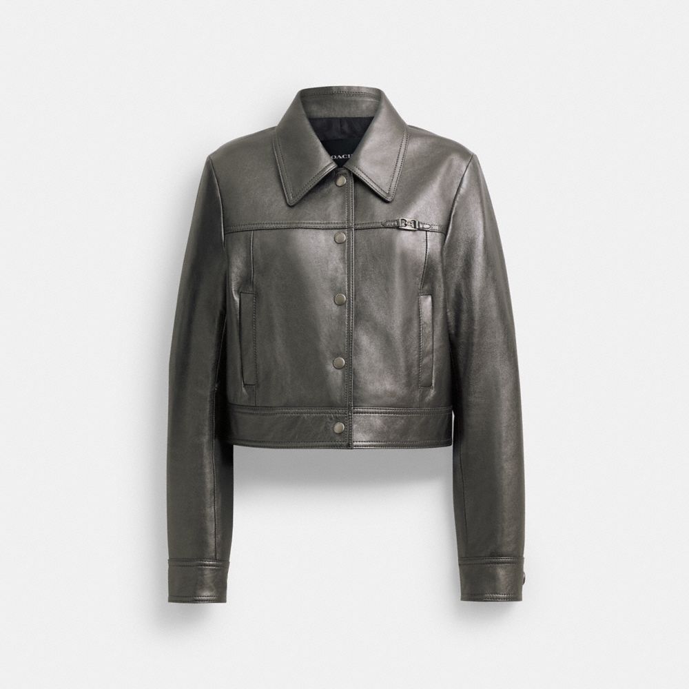 Metallic Heritage Signature Shrunken Jacket