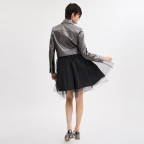 Metallic Heritage Signature Shrunken Jacket