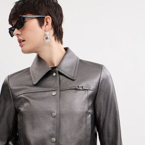 Metallic Heritage Signature Shrunken Jacket
