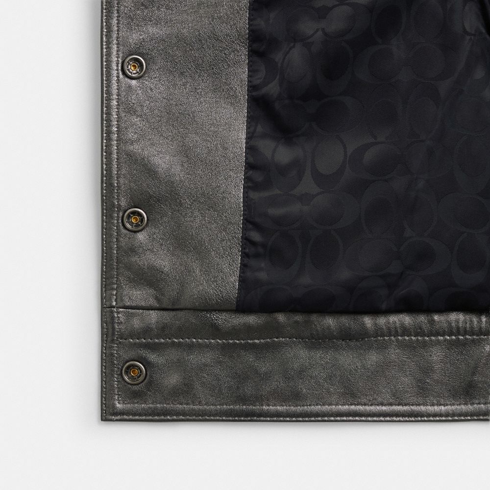 Metallic Heritage Signature Shrunken Jacket