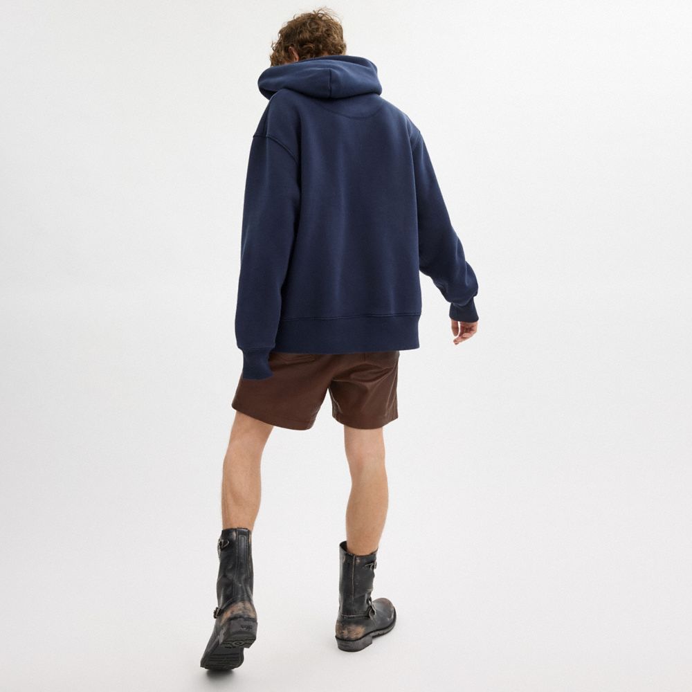 Oversized Signature Crest Hoodie In Organic Cotton