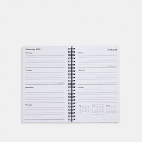 2024   2025 6 X8 Spiral Diary Book
