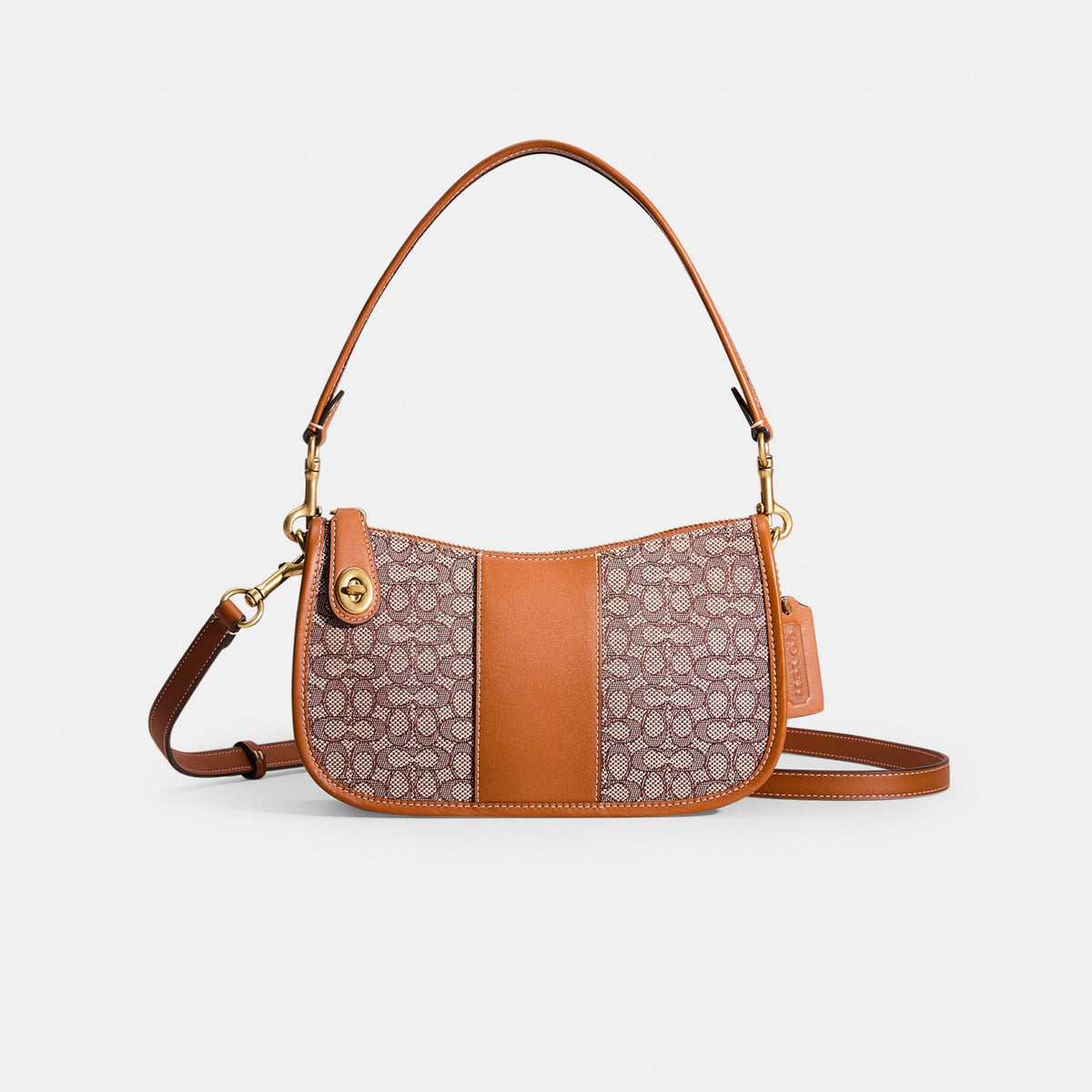Disney X Coach Swinger Bag In Regenerative Leather With Mickey Mouse And Friends