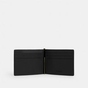 Slim Money Clip Billfold Wallet In Signature Canvas
