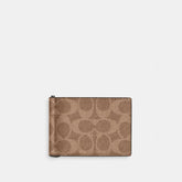 Slim Money Clip Billfold Wallet In Signature Canvas