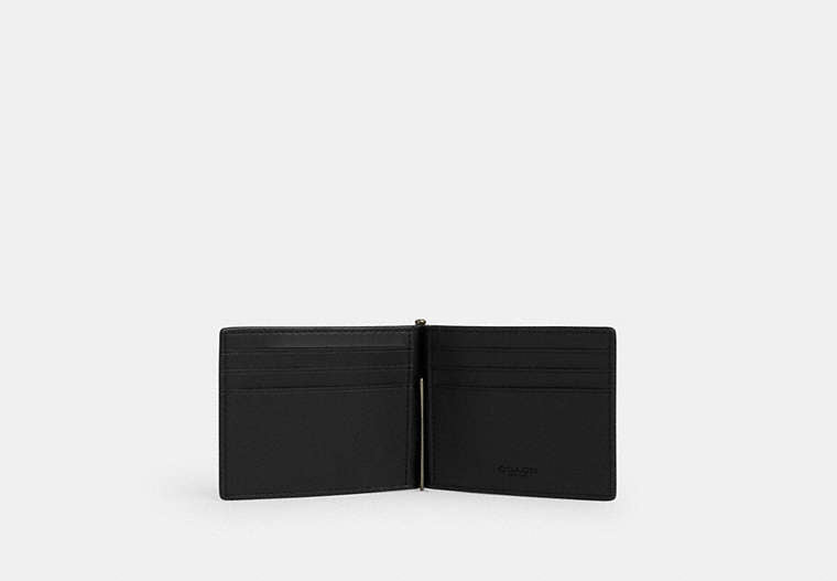 Slim Money Clip Billfold Wallet In Signature Canvas