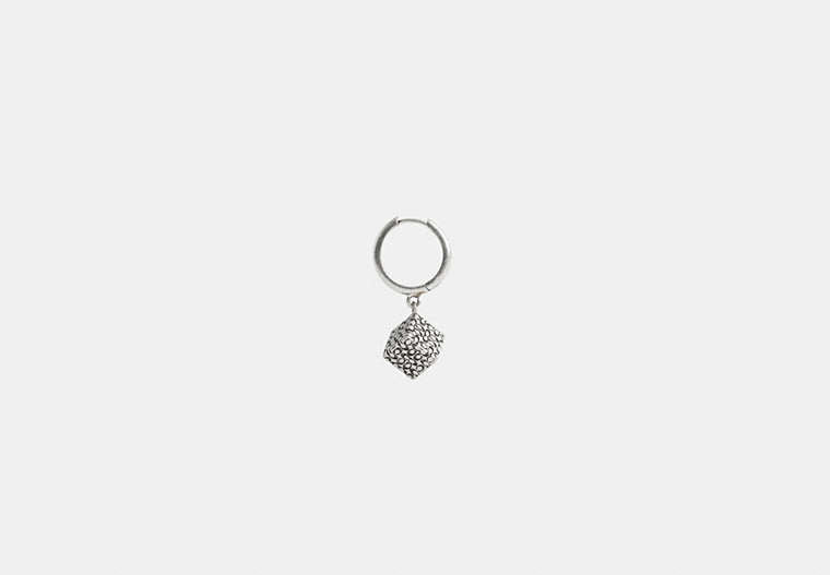 Quilted Cube Huggie Earring