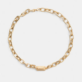 Stitched Chain Link Necklace