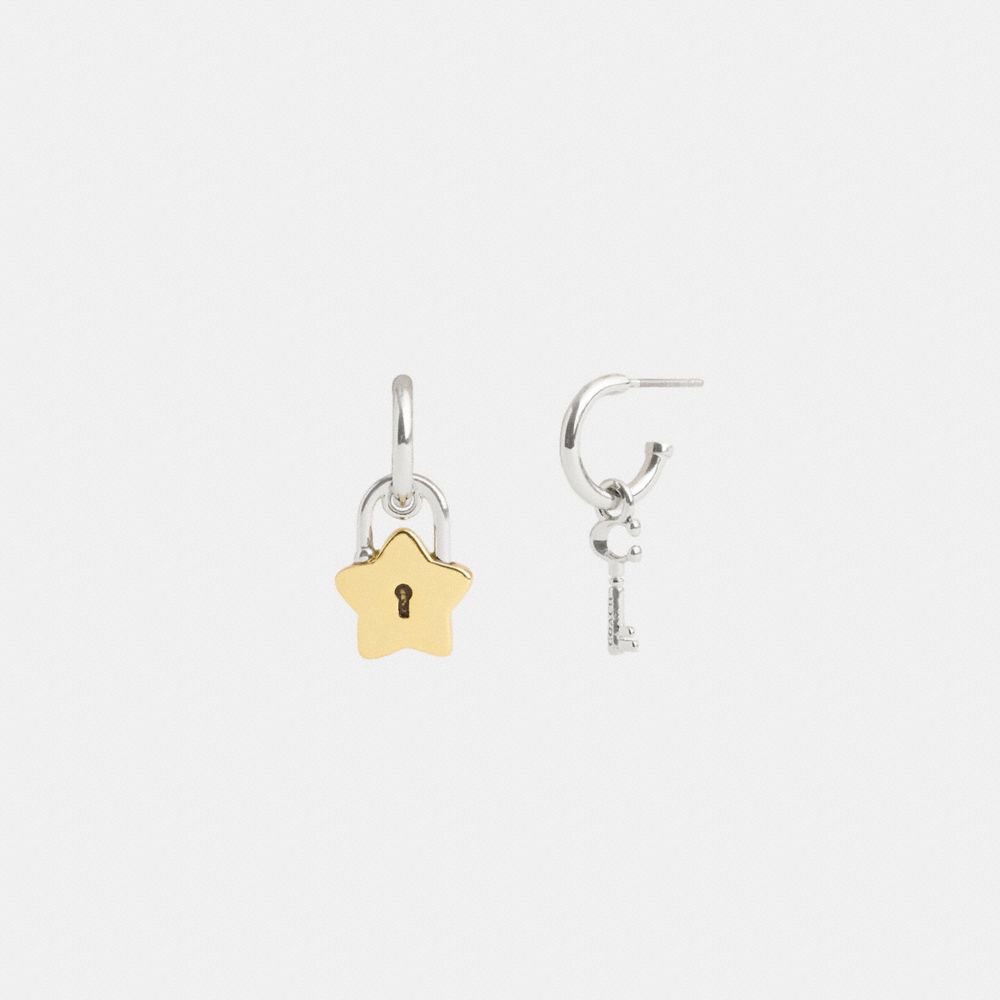 Star Padlock Chain Link Necklace