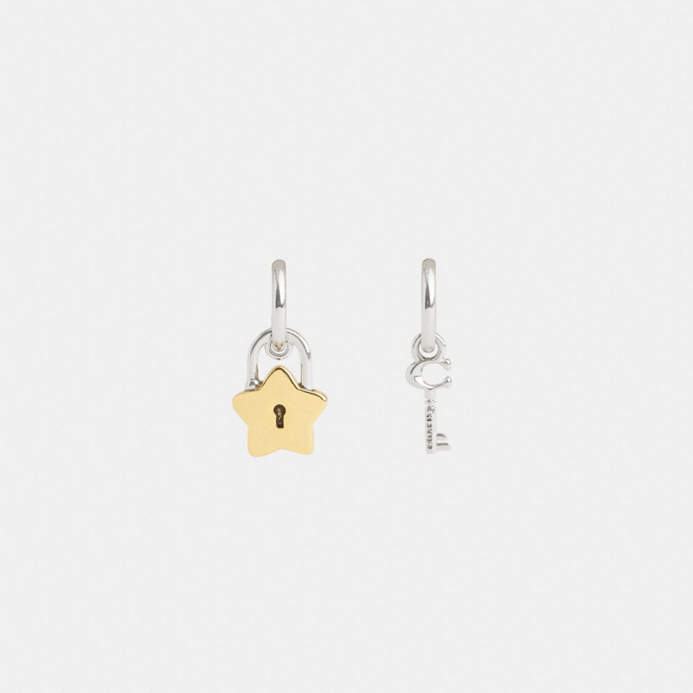 Star Padlock Chain Link Necklace