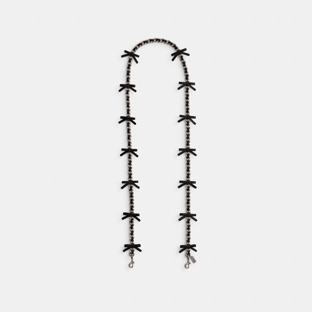 Leather Chain Strap With Bows