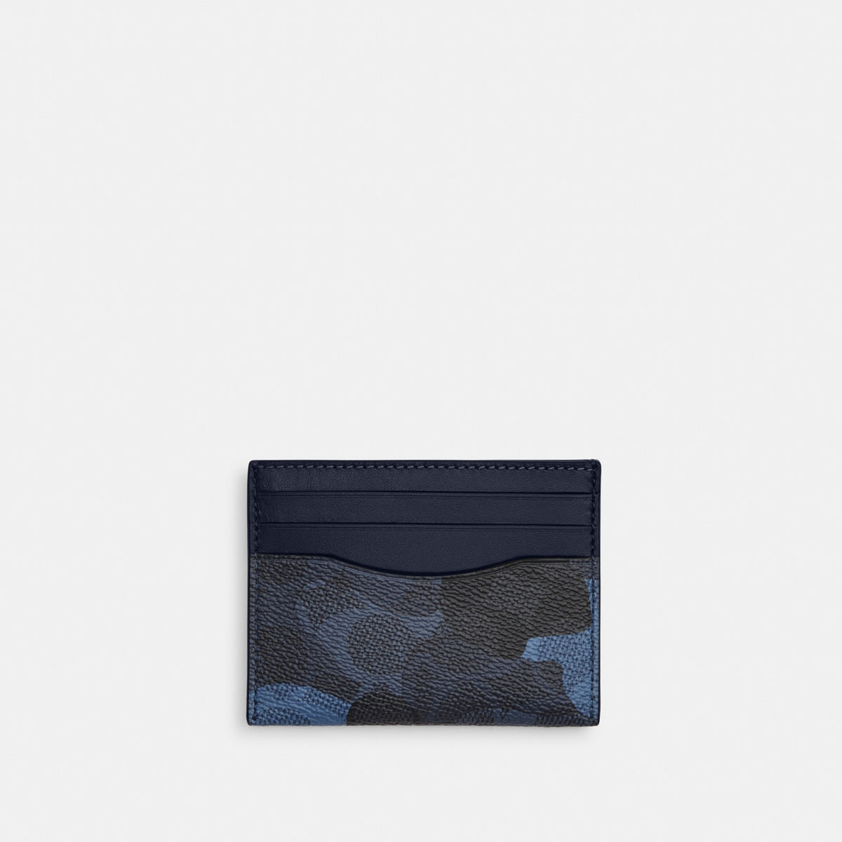 Slim Id Card Case In Signature Camo Print