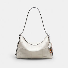 Alter/Ego Slouchy Shoulder Bag In Checkerboard Upcrafted Leather