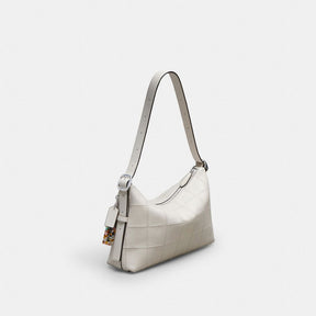 Alter/Ego Slouchy Shoulder Bag In Checkerboard Upcrafted Leather