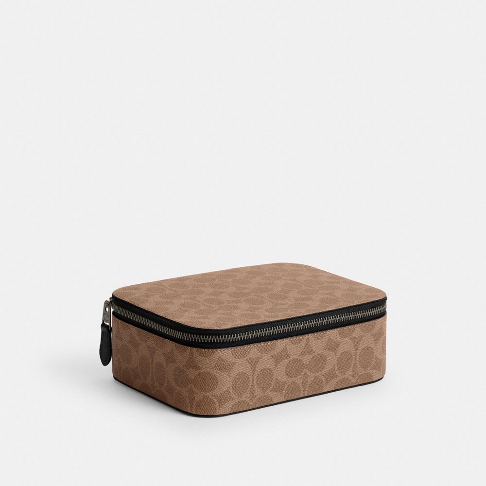 Tech Organizer In Colorblock Signature Canvas