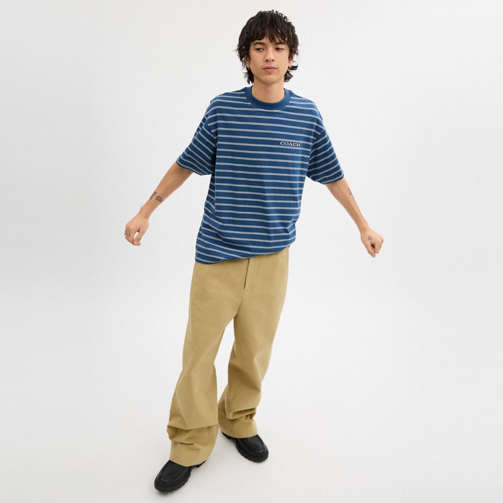 Stripe T Shirt In Organic Cotton